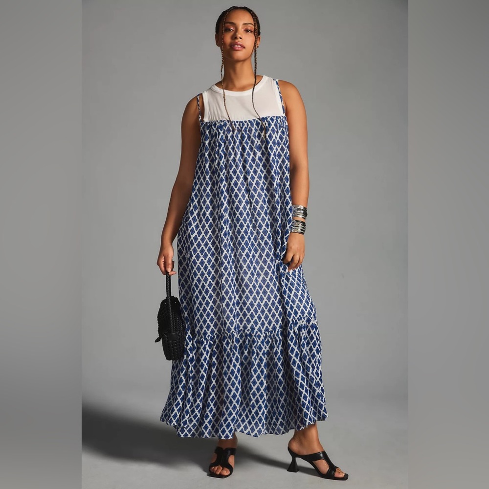 Maeve Twofer Printed Tank Dress